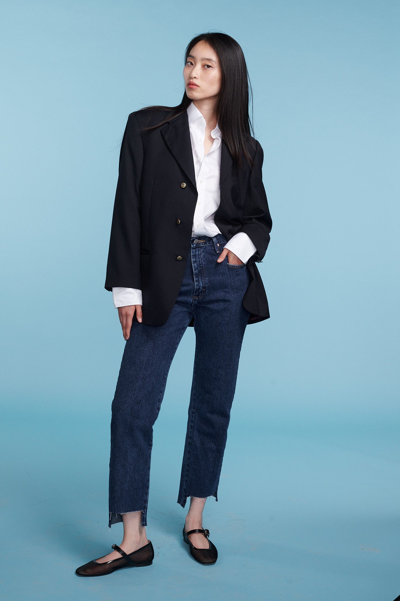 The Jamie Blazer Midnight - ELV Denim