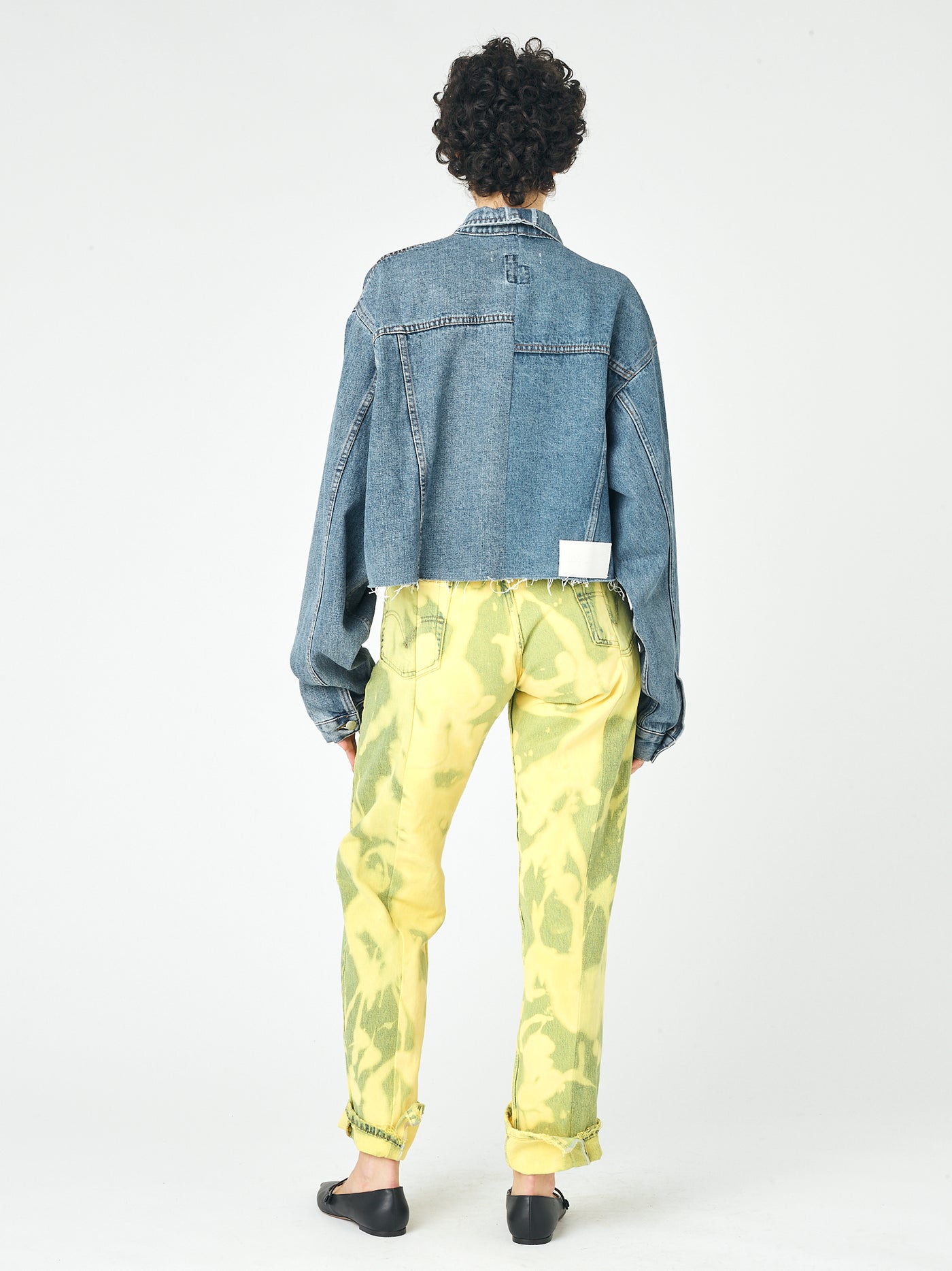Mid Blue Match Cropped Jacket