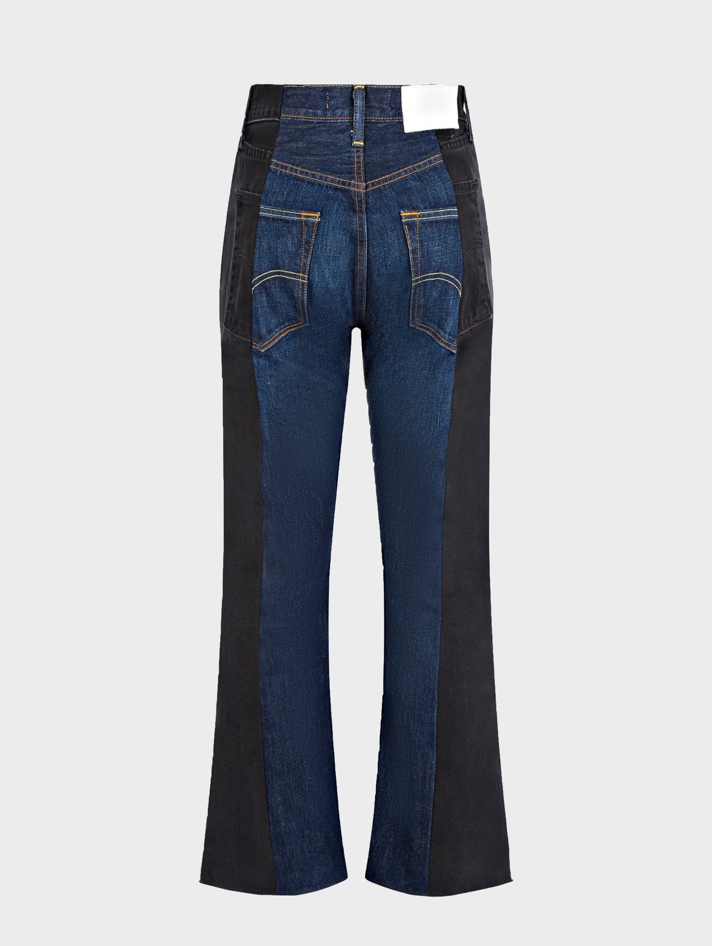 Flare Jean Black/Dark Blue Denim – ELV Denim