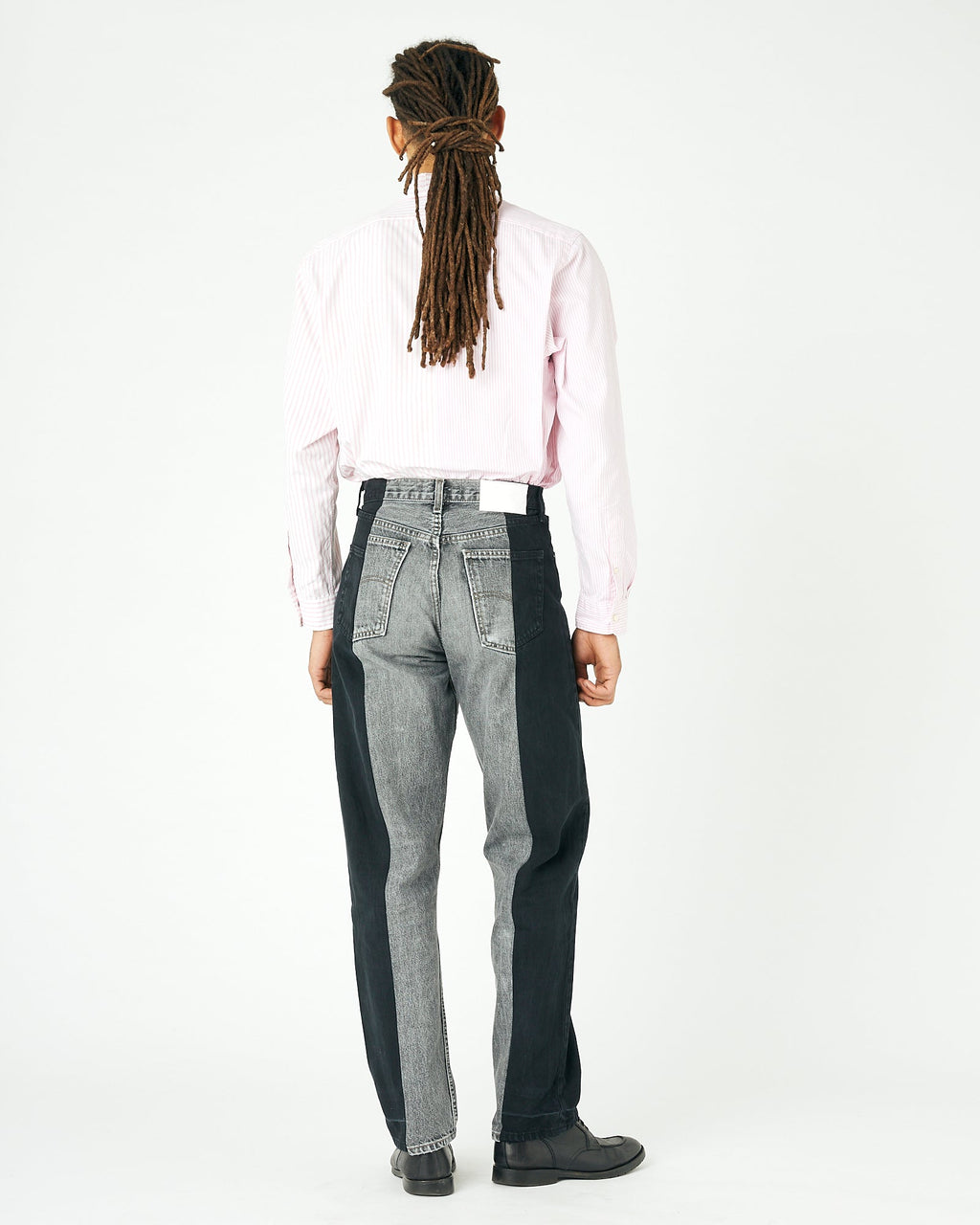 Black Grey Contrast Garçon Jean - E.L.V. Denim