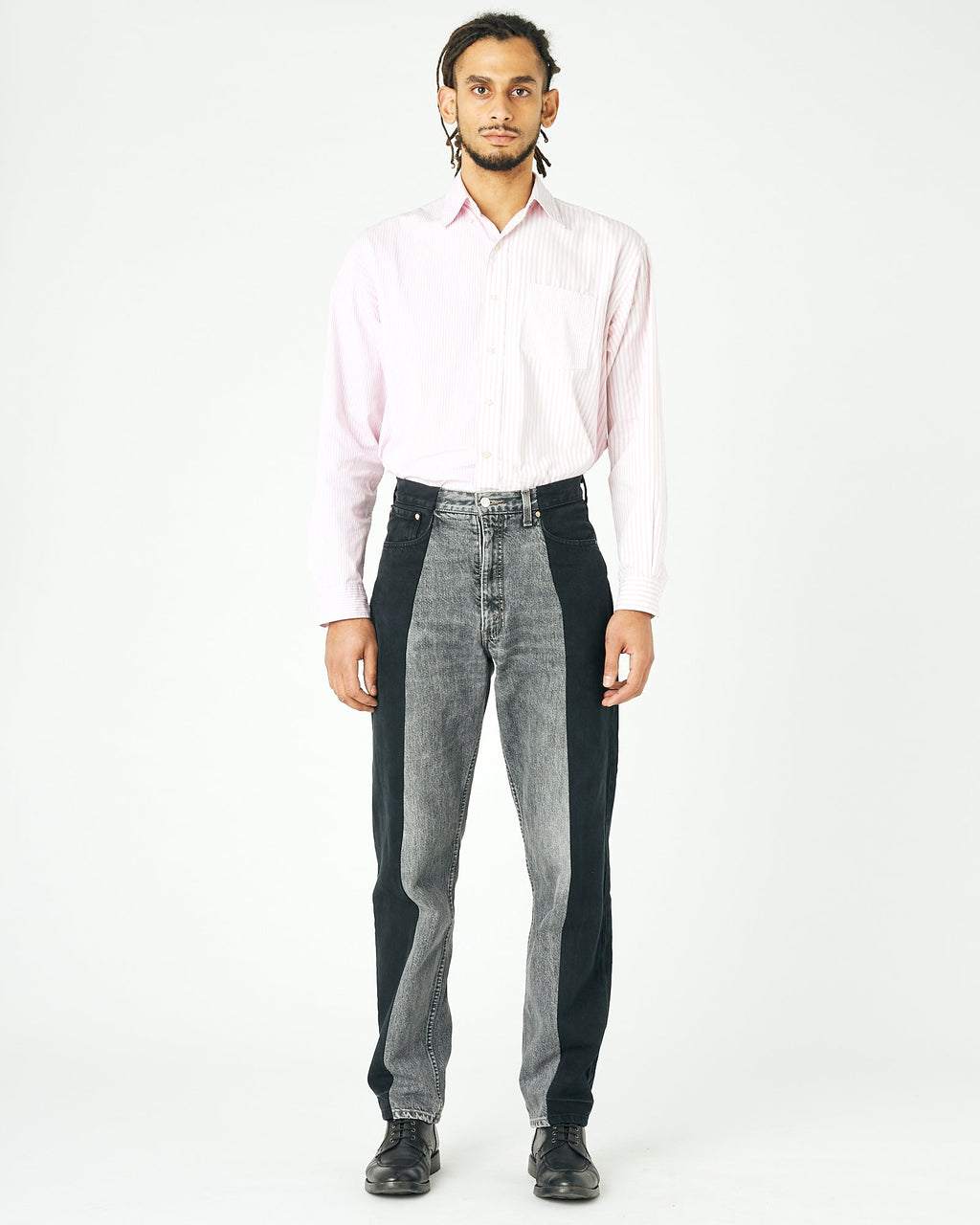 Black Grey Contrast Garçon Jean - E.L.V. Denim