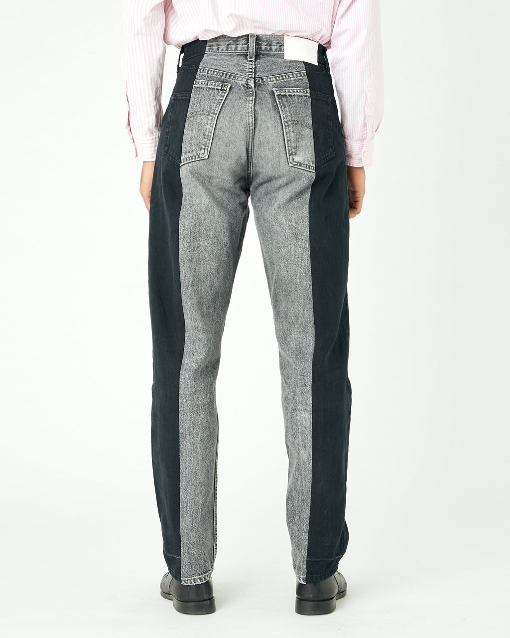 Black Grey Contrast Garçon Jean - E.L.V. Denim