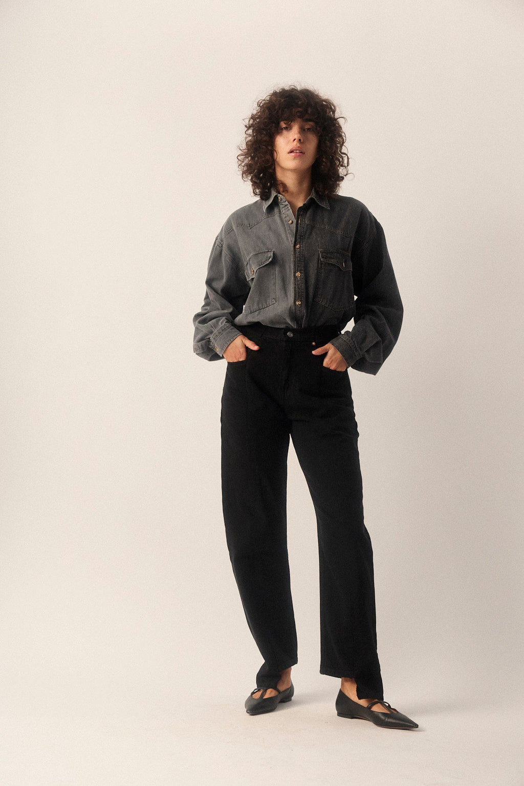 Black Match Boyfriend Jean - E.L.V. Denim