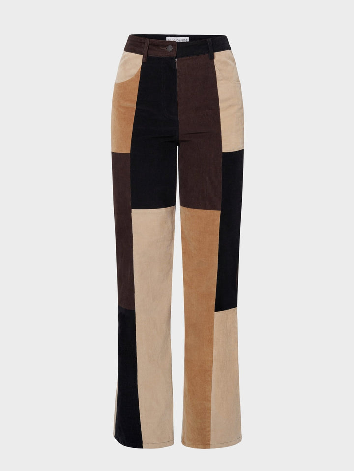 Corduroy Patchwork Flare – ELV Denim