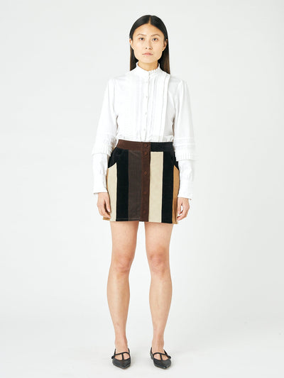 Corduroy Stripe Mini Skirt - E.L.V. Denim