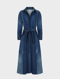 Dark Blue Denim Dress - E.L.V. Denim