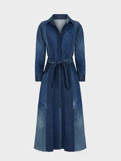 Dark Blue Denim Dress - E.L.V. Denim
