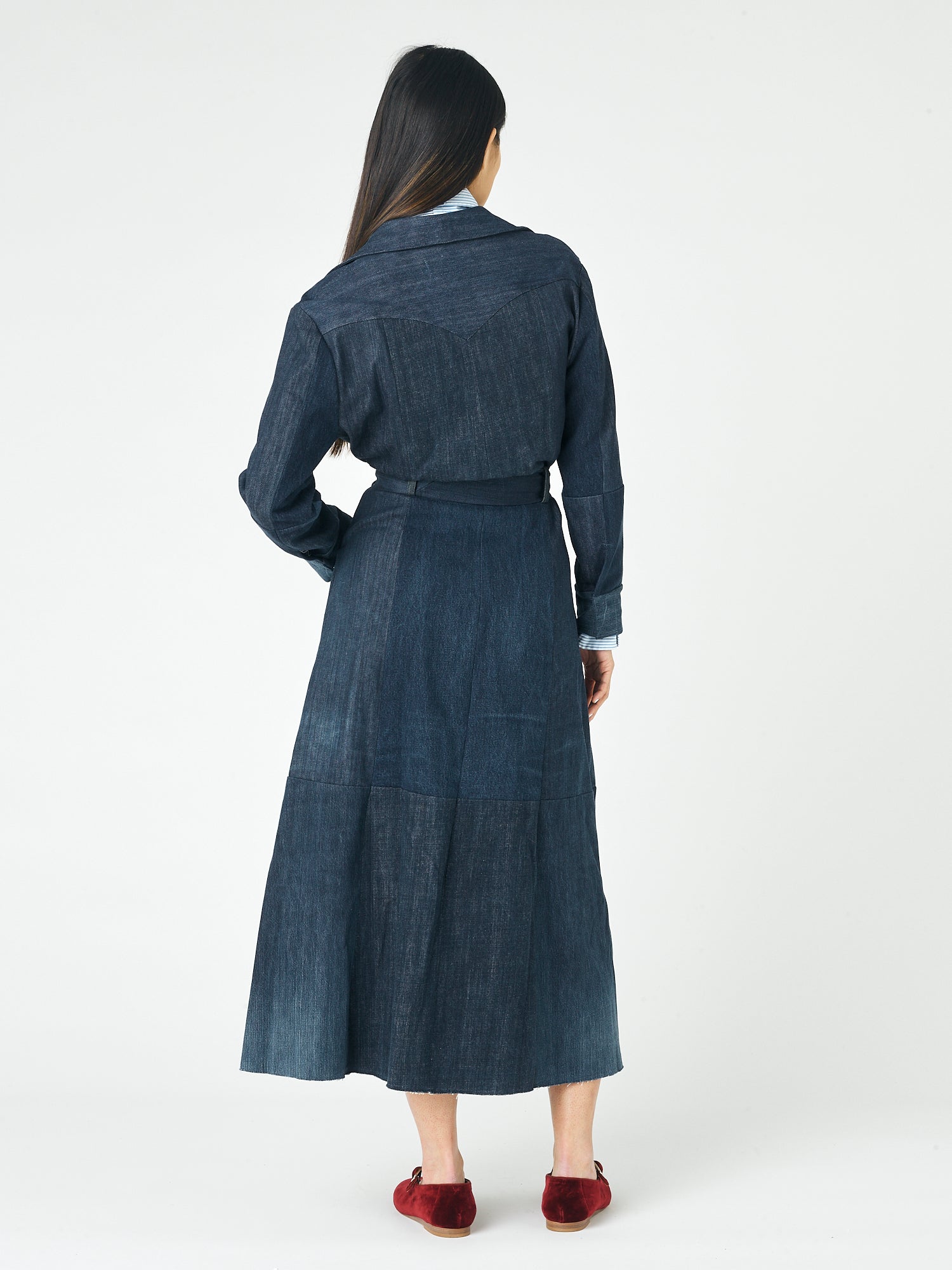 Dark Blue Denim Dress - E.L.V. Denim