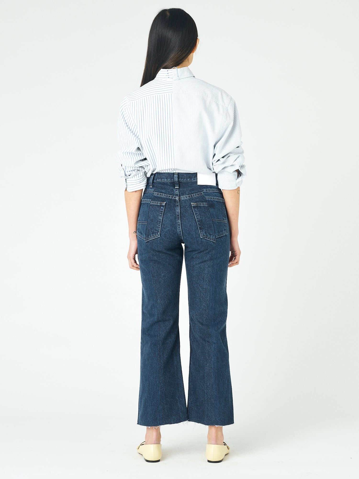 Dark Blue Match Flare Jean - E.L.V. Denim