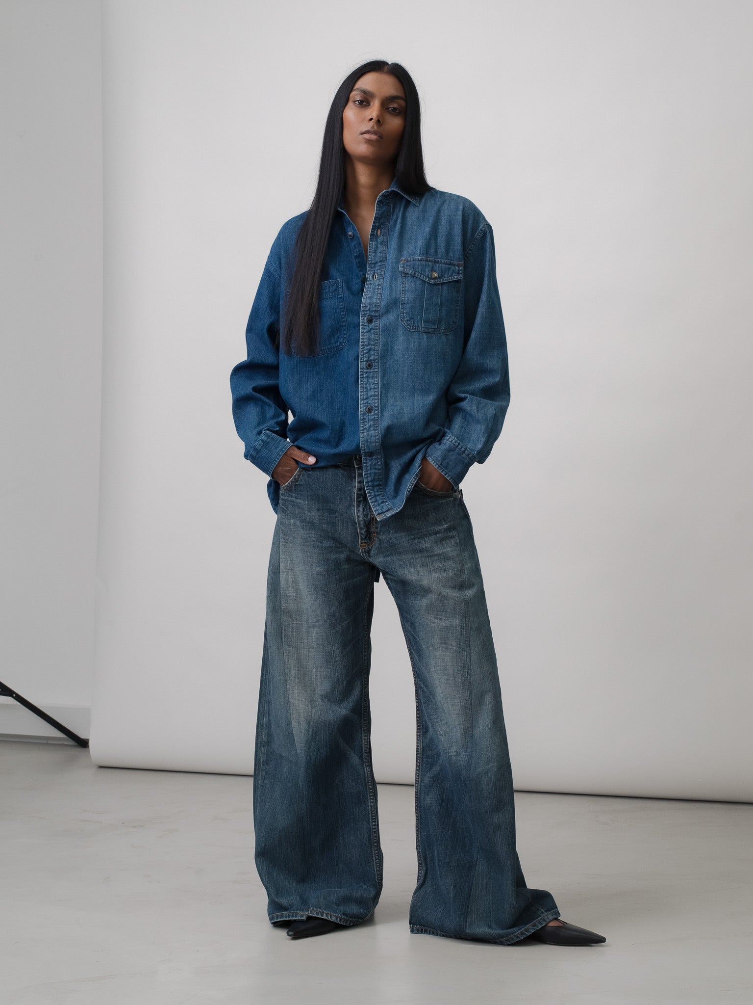 Dark Blue Raey Jean - E.L.V. Denim