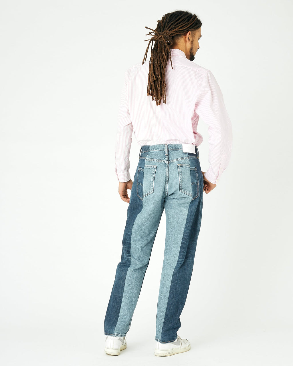 Dark Mid Blue Contrast Garçon Jean - E.L.V. Denim