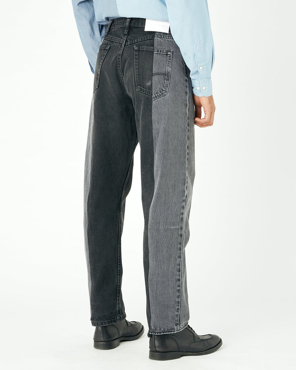 Grey Black Contrast Garçon Jean - E.L.V. Denim