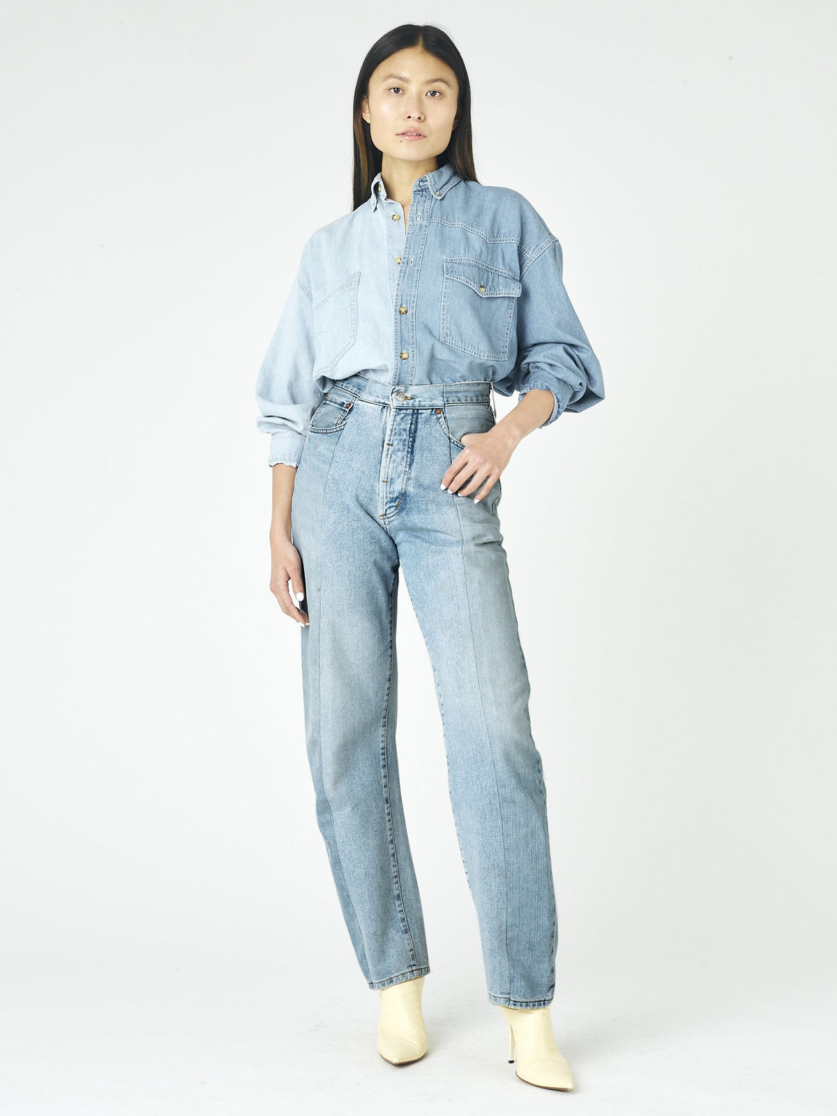 Light Blue Match Boyfriend Jean - E.L.V. Denim