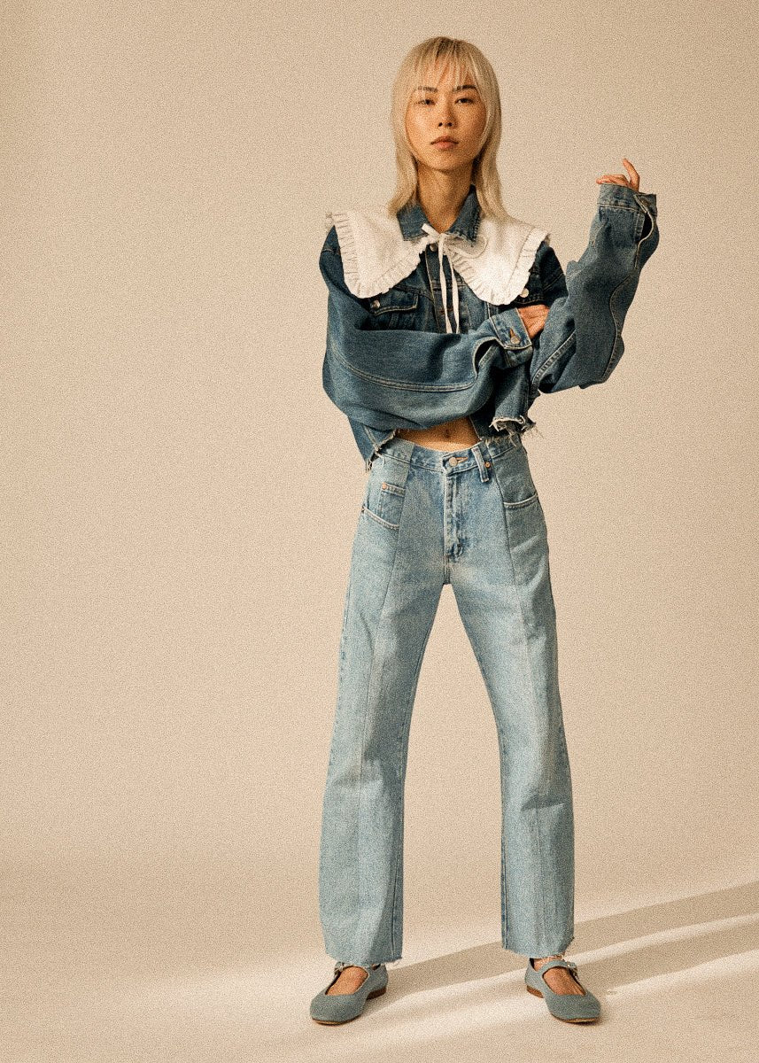 Light Blue Match Flare Jean - E.L.V. Denim