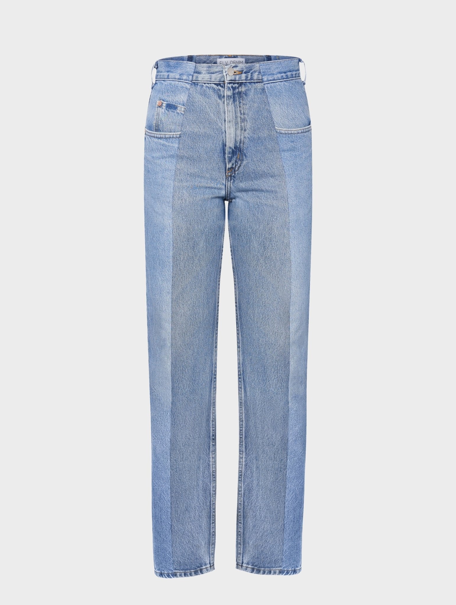 Light Blue Stovepipe Jeans - E.L.V. Denim