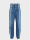 Light Mid Blue Contrast Boyfriend Jean - E.L.V. Denim