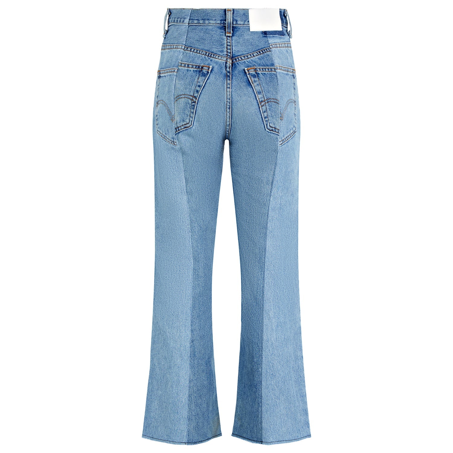 Light Mid Blue Contrast Flare Jean - E.L.V. Denim
