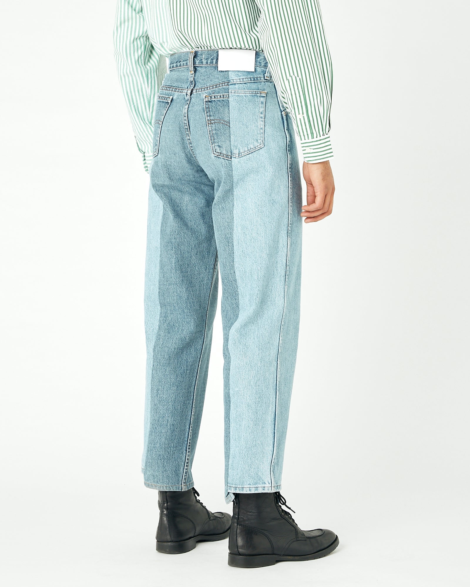 Light Mid Blue Contrast Garçon Jean - E.L.V. Denim