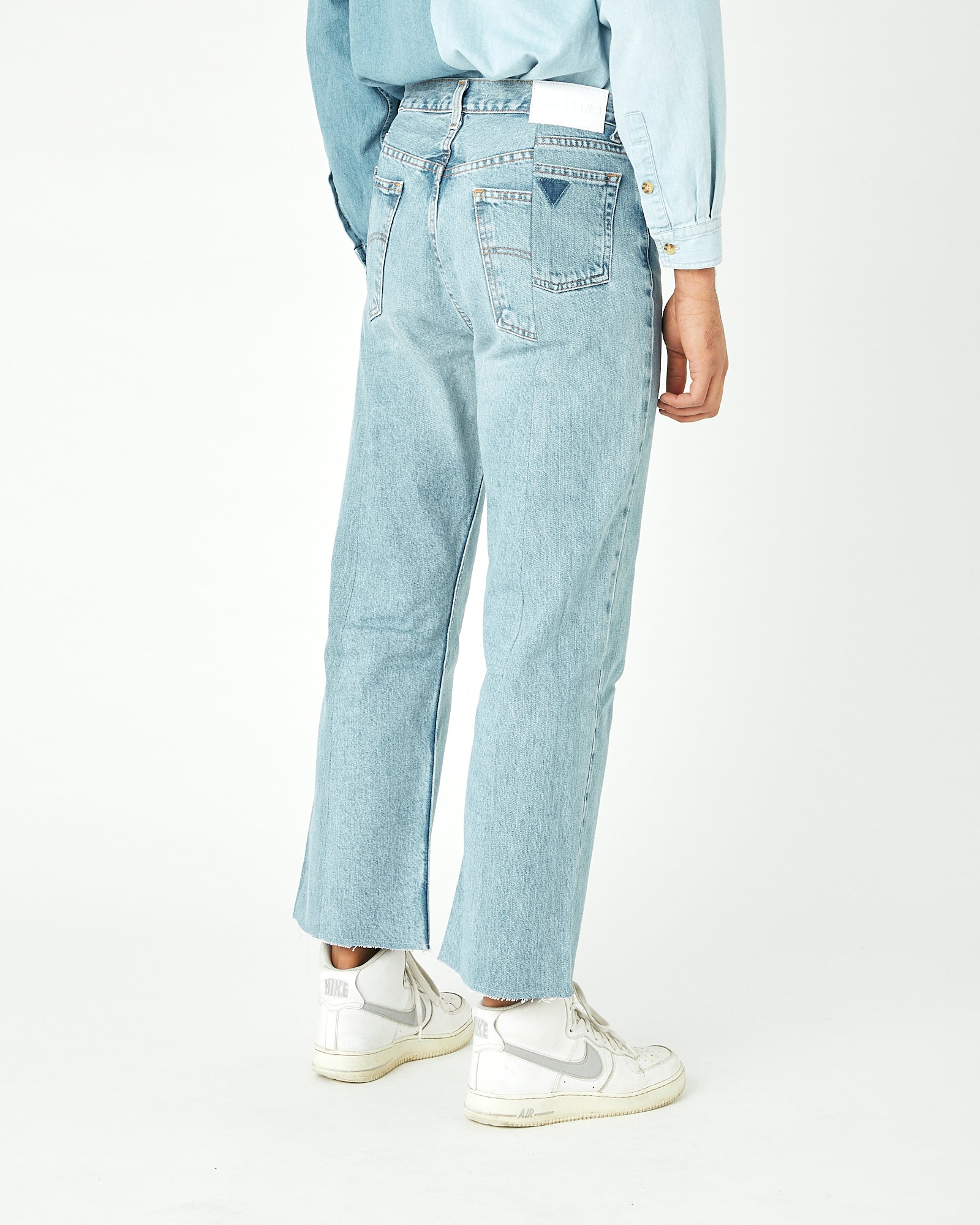 Mens Light Blue Match Flare Jean - E.L.V. Denim
