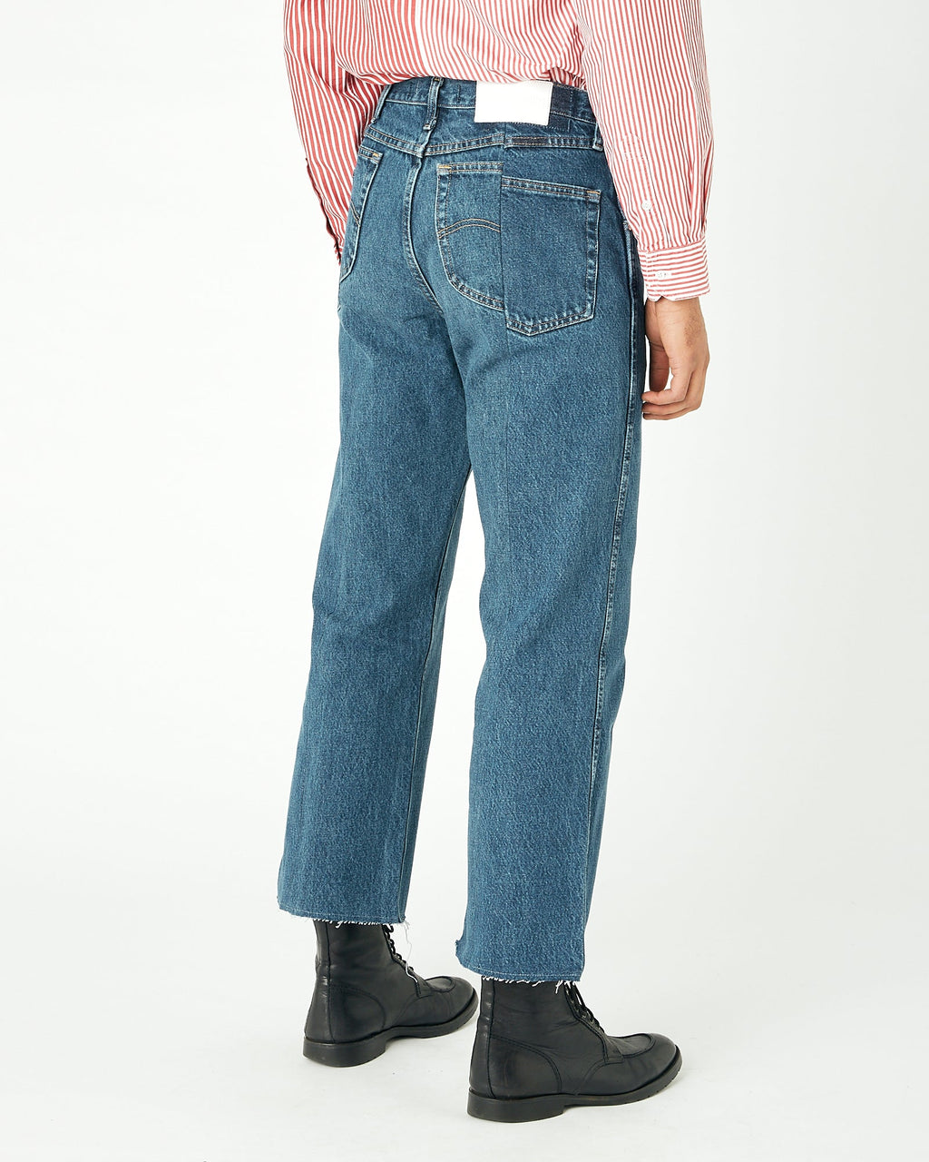 Mens Mid Blue Match Flare Jean - E.L.V. Denim