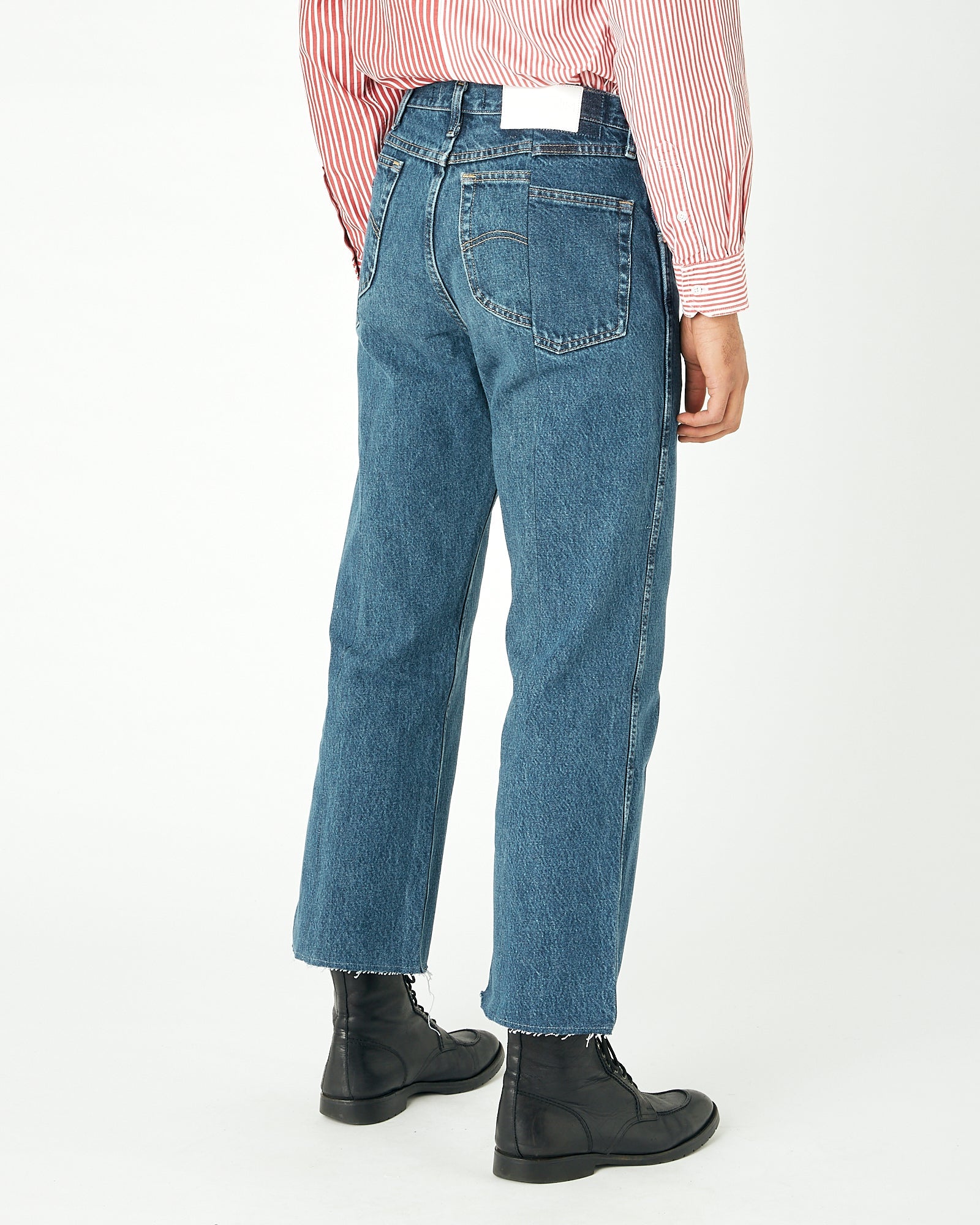 Mens Mid Blue Match Flare Jean - E.L.V. Denim