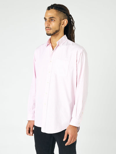 Mens Pink Stripe Diana Shirt - E.L.V. Denim
