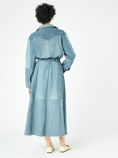 Mid Blue Denim Dress - E.L.V. Denim