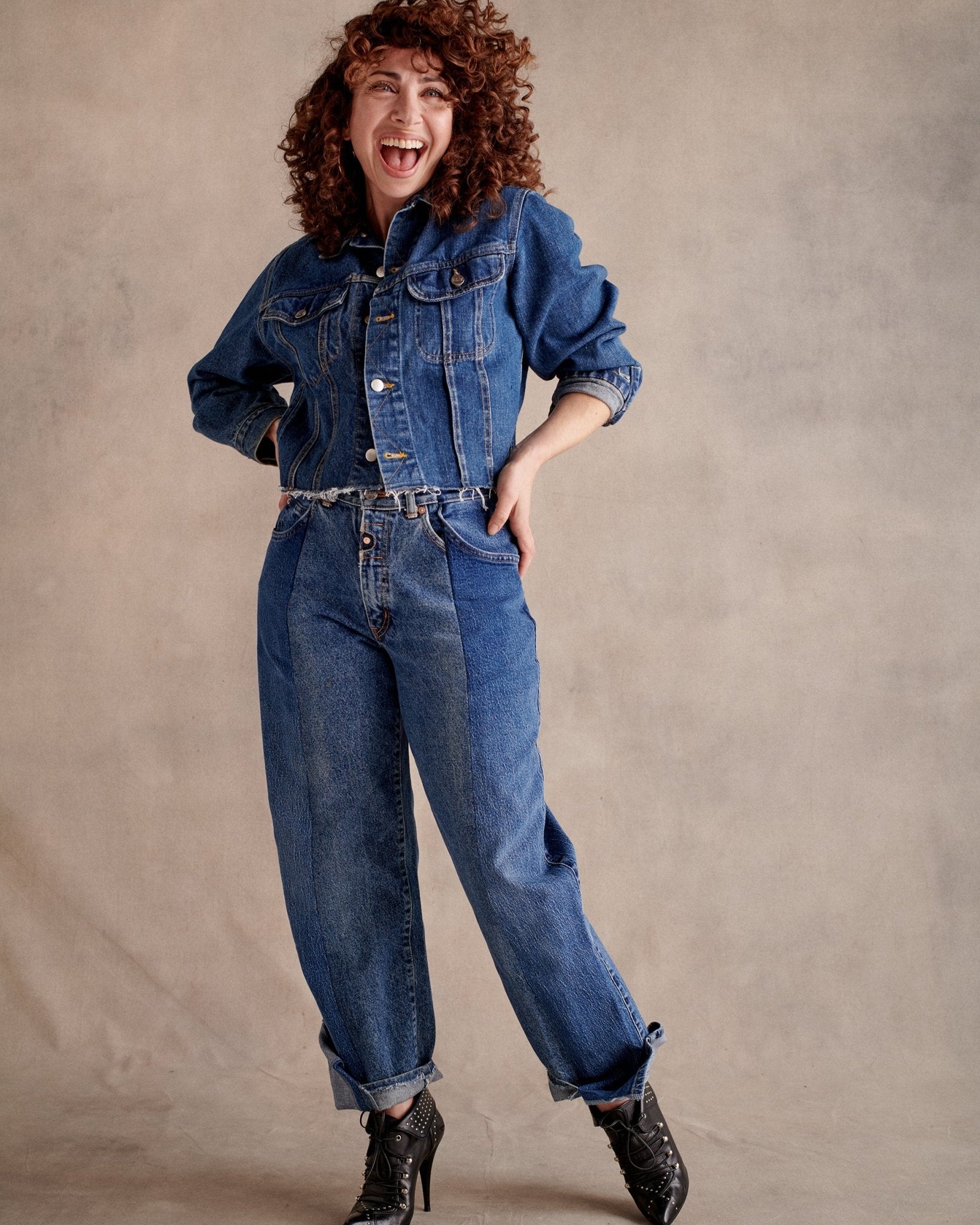 Mid Blue Match Boyfriend Jean - E.L.V. Denim