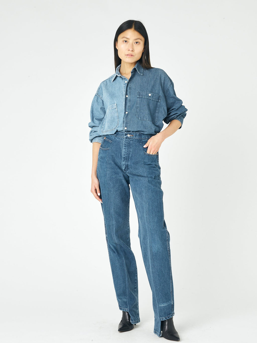 Mid Blue Match Boyfriend Jean - E.L.V. Denim