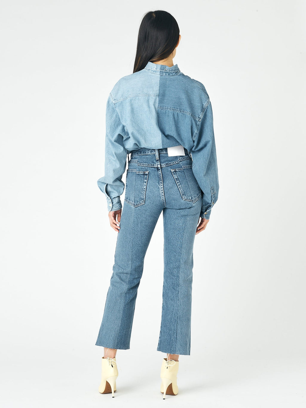 Mid Blue Match Flare Jean - E.L.V. Denim
