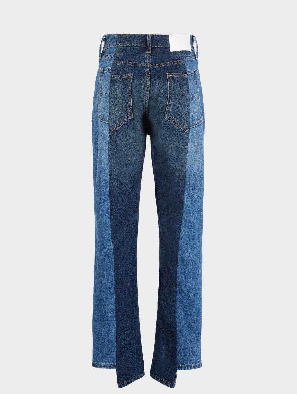 Mid Dark Blue Contrast Boyfriend Jean - E.L.V. Denim