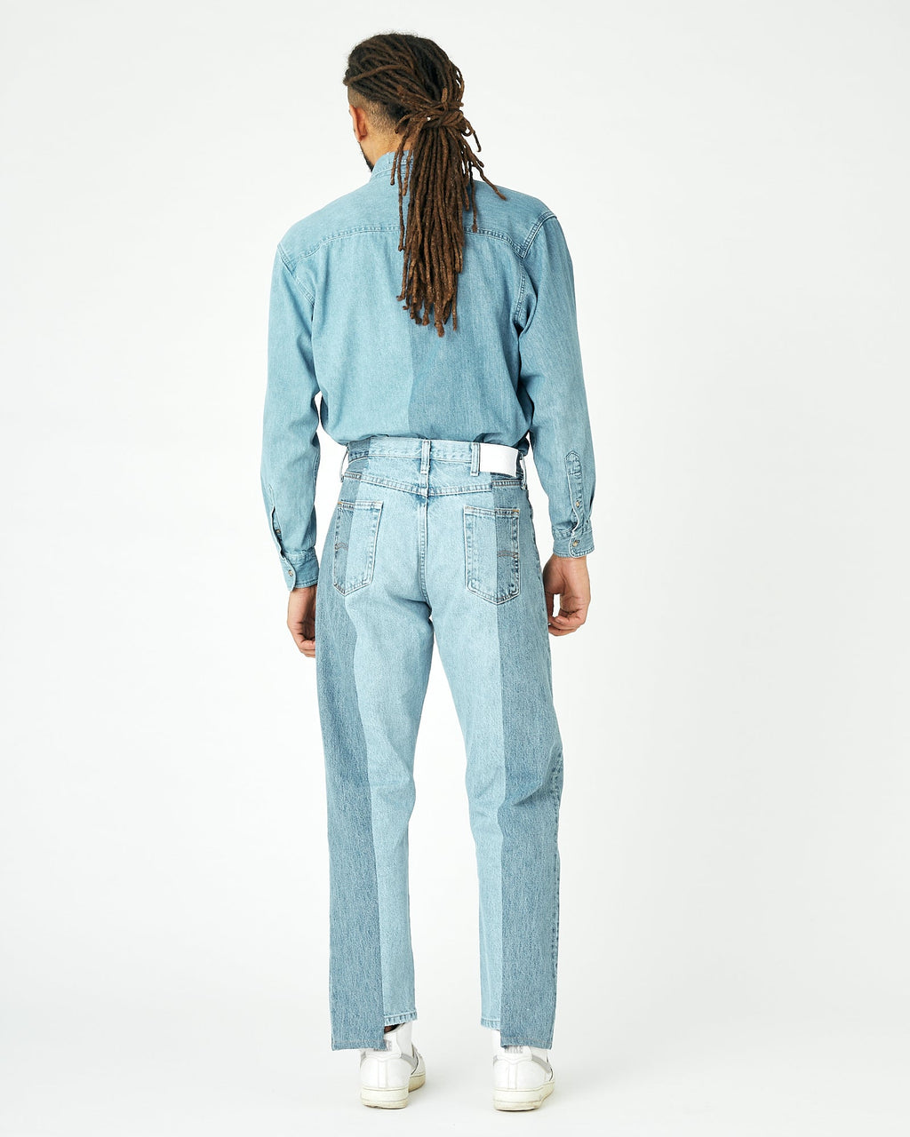 Mid Light Blue Contrast Garçon Jean - E.L.V. Denim