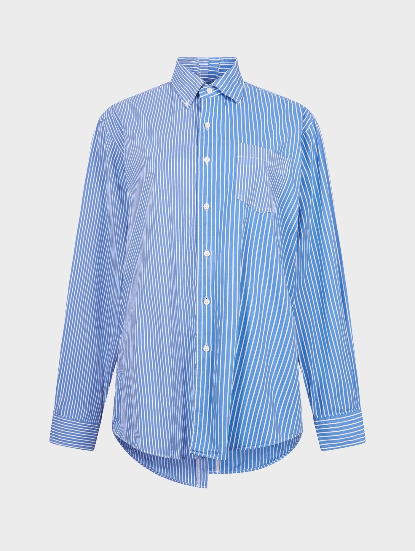 Solid Blue Stripe Diana Shirt - E.L.V. Denim