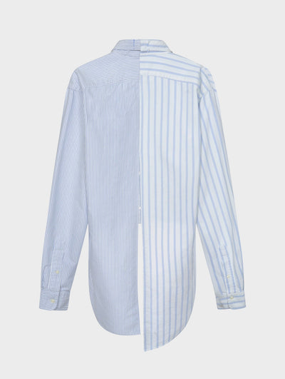 Striped Brushed Cotton Cindy Shirt - E.L.V. Denim
