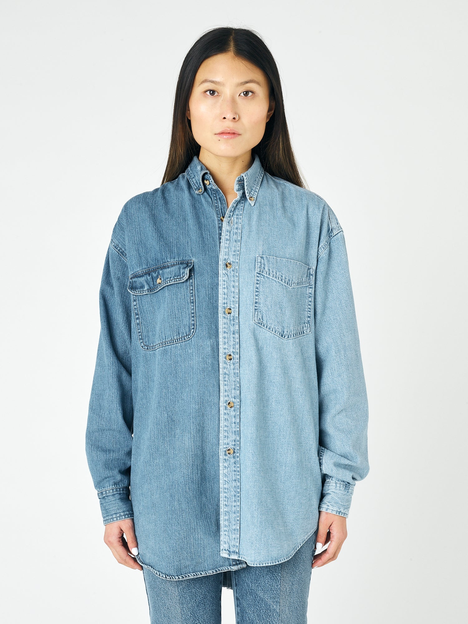 The Contrast Denim Shirt - E.L.V. Denim