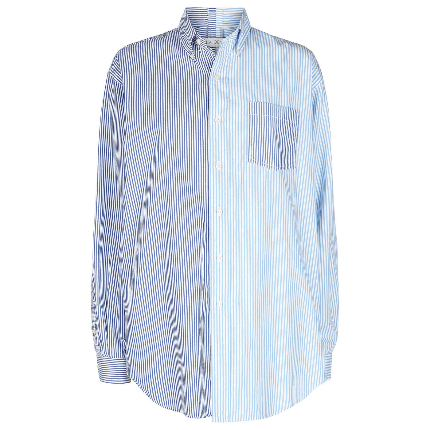 The Diana Cotton Blue Stripe Shirt - E.L.V. Denim
