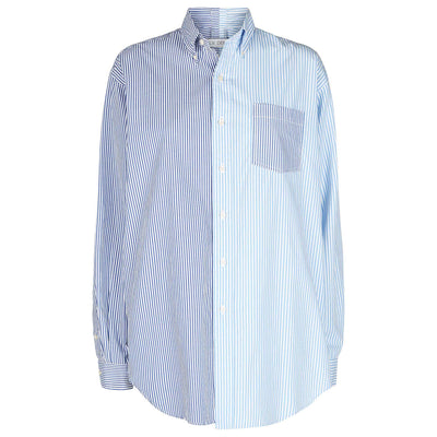 The Diana Cotton Blue Stripe Shirt - E.L.V. Denim